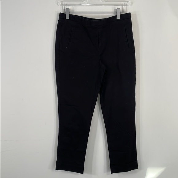 Pantalon Sport Cropped Athleta Femme - Taille M - Noir - Tissu Côtelé, Taille Large élastiquée